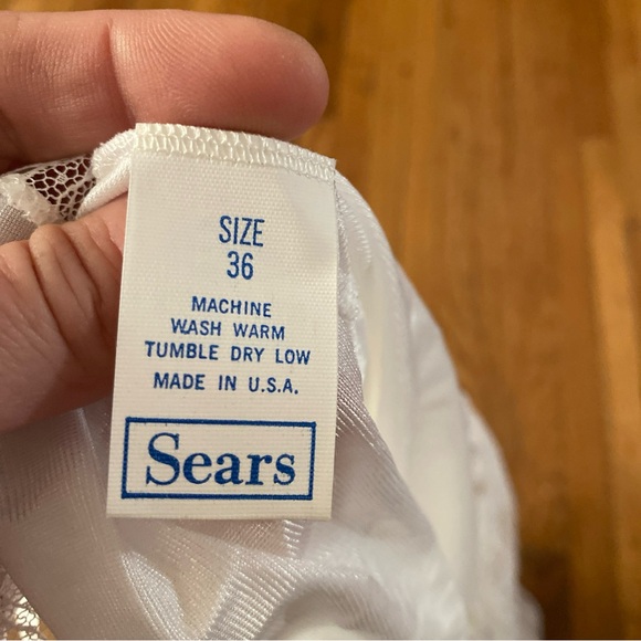 Vintage Sears Elegant White Lace Chemise - Picture 7 of 8